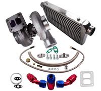 GT45 Universal Turbo Tubrina Scarico Dell'olio Ritorno Kit & Intercooler 4.0-6.0