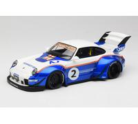 GT530 Porsche 911 993 RWB X Liberty Walk White & Blue GT Spirit 1/18