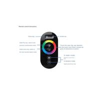 GT666 RGB LED LED Strip Controller Wireless RF Touch Remote 12V 24V 18A 3 Canali Luci Dimmer un Nastro