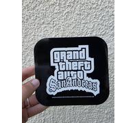 GTA Grand Theft Auto San Andreas Rockstar Games Promotional Square Logo Sticker