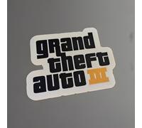 GTA III Grand Theft Auto 3 Insegna Logo Decorativa da Scrivania