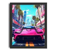 GTA VI Vice City Poster GTA Wall Art For Gaming Room GTA Print Gamer Gift Poster A2 - Ispiratrice Motivazionale Arte da parete Vita quotidiana Citazione incoraggiante Frasi brevi famose Parole ispira