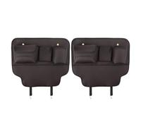 GTALIJHN Schienale del Sedile Auto Tappetino Anti-Calcio per Nissan Pathfinder Magnite Terra, Multifunzione Tappetin Schienal Anti-Calci con Borsa Portaoggetti,C/Brown
