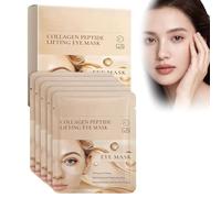 gtalmp Cerotti al collagene per occhi gonfi e occhiaie, maschera sotto gli occhi con complesso peptidico, cerotti antirughe per levigare le linee sottili per un look rinfresco e giovane (5 paia)