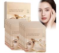 gtalmp Cerotti al collagene per occhi gonfi e occhiaie, maschera sotto gli occhi con complesso peptidico, cerotti antirughe per levigare le linee sottili per un look rinfresco e giovane (10 paia)