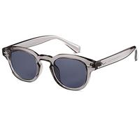 Gtand Occhiali da sole unisex vintage retrò rotondi colorati per uomo donna moda cerchio occhiali da sole 46 mm, Montatura C22 Grigio Cristallo/Lenti Grigio, 46mm