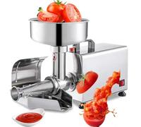 GTATBTG Spremiagrumi elettrico per pomodori con separatore automatico di semi, in acciaio inox, per marmellate, ketchup e purea, resistente