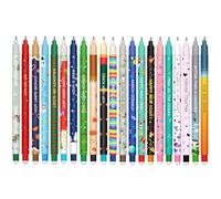 GTCIXEQ Set di Penne Gel-Cancellabili - Erasable Gel Pens Sfera sull'Estremità per Rimuovere l'Inchiostro, Termosensibile, Diametro Punta 0,7 mm (21 casuale cancellabile penna cieca scatola)