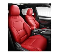 Gtdtixc Coprisedili Auto Per Fiat Per Argo Per Freemont Per Grande Per Punto 500X Per Bravo Toro PU Coprisedili per auto Accessori per interni(Full Set-Red)