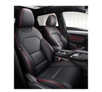 Gtdtixc Coprisedili Auto Per Fiat Per Argo Per Freemont Per Grande Per Punto 500X Per Bravo Toro PU Coprisedili per auto Accessori per interni(Full Set-Black Red)