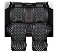 Gtdtixc Coprisedili Auto Per Mitsubishi Per Outlander Per Asx Per Eclipse Per Lancer Per Pajero Cuscino coprisedile per auto in pelle Pu(Black White 5 Seat)