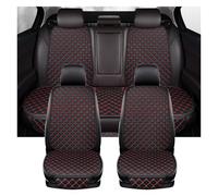 Gtdtixc Coprisedili Auto Per Mitsubishi Per Outlander Per Asx Per Eclipse Per Lancer Per Pajero Cuscino coprisedile per auto in pelle Pu(Black Red 5 Seat)