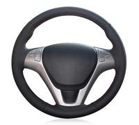 Gtdtixc Faro Moto Anteriore per Hyundai per Genesis per Coupe 2009-2016 per Rohens per Coupe 2009 Coprivolante per Auto Cucito A Mano in Pelle Artificiale Nera