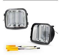 Gtdtixc Fendinebbia Per Hummer H3 Per H3T 2006-10 Xenon Bianco LED Come DRL Paraurti Anteriore Indicatori Direzione Sequenziali Giallo Ambra Gruppo Luci Fari Paraurti Anteriore(Clear Lens)