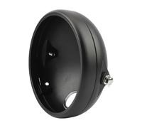 GTDTKGANAK Coprifaro Faro Anteriore A Secchiello, Retrò Per Cafe Per Racer, Supporto Per Alloggiamento 5,75 Pollici 7, LED, Accessori Universali Faro(7 inch black)