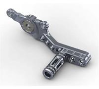 GTDTKGANAK Per parti di modifica Per cfmoto 675SR 450SRS, accessori per leva del cambio, leva del cambio regolabile, frizione con retromarcia rapida Pedale del cambio pieghevole(Titanium)