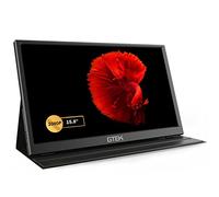 GTek Monitor portatile da 15,8 pollici IPS Full HD 1920 x 1080p con altoparlante, secondo display doppio per computer, più largo di 15,6 pollici, monitor esterno da viaggio per MacBook Laptop PC,