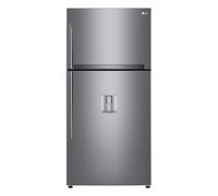 LG GTF916PZPED Frigorifero doppia porta maxi, Classe E, 592L, Wi-Fi, Dispenser acqua, Inox