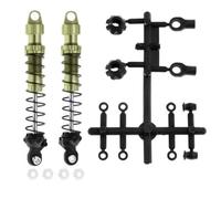 GTFRUQAS per Axial per SCX10 RBX10 per TRX4 D90 1/10 RC Crawler Car Parti di Aggiornamento Accessori 2 Pezzi Metallo 80mm 90mm Ammortizzatore Parti Aggiornamento RC(Green,90MM)