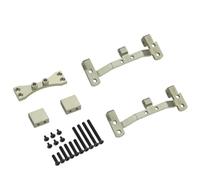 GTFRUQAS per MN D90 D91 D96 per MN99S 1/12 Base Metallo Asta Trazione ASSE Sedile Supporto Servo Superiore Ricambi E Accessori Auto RC Sostituzione Aggiornamento Accessori Auto RC(Gray)