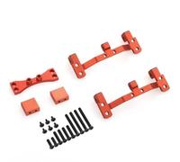 GTFRUQAS per MN D90 D91 D96 per MN99S 1/12 Base Metallo Asta Trazione ASSE Sedile Supporto Servo Superiore Ricambi E Accessori Auto RC Sostituzione Aggiornamento Accessori Auto RC(Red)