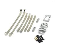 GTFRUQAS per MN82 LC79 1/12 RC Car Upgrade Parts Accessori Ammortizzatore Posteriore in Metallo per Molle A Balestra E Fisso per Set Staffa di Montaggio Sedile Parti Aggiornamento RC(Silver)