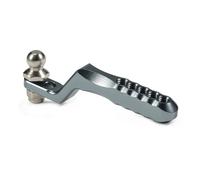 GTFRUQAS per TRX4 per SCX10 II 86100 D90 CC01 TF2 per RGT 1/10 1 Pz Gancio di Traino in Alluminio RC Paraurti Posteriore per Rock Car Crawler Parti Aggiornamento RC(Gray)