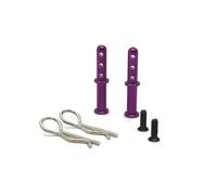 GTFRUQAS per Wltoys 144001 144010 144016 124016 124017 124018 124019 per RIaarIo Supporto Carrozzeria Metallo Colonna RC Accessori Auto Sostituzione Uso Accessori Auto RC(Purple)