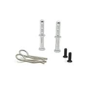 GTFRUQAS per Wltoys 144001 144010 144016 124016 124017 124018 124019 per RIaarIo Supporto Carrozzeria Metallo Colonna RC Accessori Auto Sostituzione Uso Accessori Auto RC(Silver)