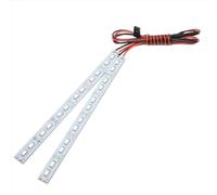 GTFRUQAS Rc Auto Luci Fanalino per 1/10 1/8 per Telaio Striscia Metallica Leggera 6V RC Auto Crawler Blu Accessori di Aggiornamento Parti di Ricambio
