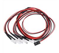 GTFRUQAS Rc Auto Luci Fanalino per 1/10 Kit Luci RC per Auto Camion Crawler Modello Drift Fanale Posteriore 5 Mm 3 Mm Bianco Rosso Blu Accessori di Ricambio