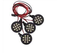 GTFRUQAS Rc Auto Luci Fanalino per HPI per Baja per Rovan per King Motor 5B 1/5 Kit Ricevitore A 4 Luci Guscio in Plastica Accessori per Auto RC Lotus Parti