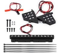 GTFRUQAS Rc Auto Luci Fanalino per Losi 5IVE-T 2.0 1/5 Fanali Anteriori Posteriori Fari Posteriori RC Model Car Upgrade Parts Accessori di Ricambio