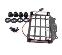 GTFRUQAS Rc Auto Luci Fanalino per MN82 LC79 1/12 Portapacchi in Metallo con Luce RC Car Upgrade Accessori Parti di Ricambio(Round Lamp Type)