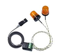 GTFRUQAS Rc Auto Luci Fanalino per Scania 770S R620 per Volvo per Benz Arocs per Man Tgx Lesu per Tamiya 1/14 Lampada di Ingegneria Rotante A 360° per Autocarri con Cassone Ribaltabile RC