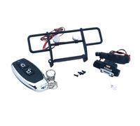 GTFRUQAS Rc Auto Luci Fanalino per Traxxas per TRX4-M K10 1/18 RC Crawler Car Paraurti Anteriore con Verricello Controller Parti di Aggiornamento Accessori di Ricambio(Bumper with Winch)