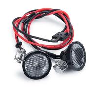 GTFRUQAS Rc Auto Luci Fanalino per TRX4 per TRX6 per Axial per SCX10 per Wraith 1/10 1 Paio di Luci Anteriori Faretti RC Parti di Ricambio per Auto Cingolate(Round)