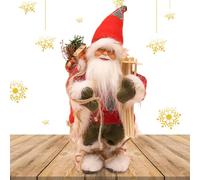 GTFYUDGH Babbo Natale elettrico - Divertente cantare e ballare Babbo Natale - In piedi sogni d'oro Lettere assonnate a Figurine di Decorazione