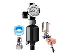 GTFYUDGH Manometro Filtro Sabbia - Separatore Trappola Acqua e Olio | Manometro a Reale Per Edilizia, Mobili, Officina, Auto, Garage, Industria