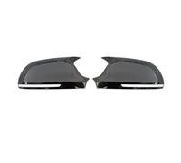 GTGJFJKW Per A-UDI A3 8P A4 A5 B8 Q3 A6 C6 4F S6 SQ3 A8 D3 8K 2015 2016 2017 2018 Calotte Ricambio Specchietti Laterali Effetto Carbonio Accessori(Bright Black)