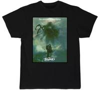 GTHBr889h The Thing T-Shirt - 80's John Carpenter Sci Fiction Horror Black S