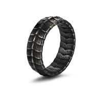 GTHIC Anello in scala di drago in acciaio inossidabile Anello con amuleto per animali con spirito gotico per uomo Gioielli con fascia punk Regalo Taglia 7