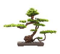 GTHTUHFD Albero artificiale pianta artificiale bonsai di benvenuto pino ornamenti adatti per interni ed esterni desktop abbellimento bonsai ornamenti albero artificiale interno