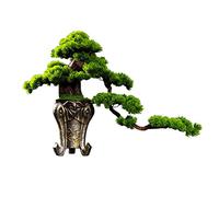 GTHTUHFD Albero Bonsai Artificiale Albero Bonsai Artificiale da Interno Grande Verde Simulazione Benvenuto Albero Bonsai di Pino,Green