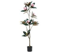 GTHTUHFD Albero Finto di Magnolia Artificiale da 1,37 M, Pianta Simulata in Stile Cinese, Decorazione per La Casa, in Vaso, Realizzato con Cura.