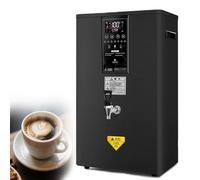 GTHTUHFD Distributore d'Acqua Elettrico, Bollitore da Banco, Acciaio Inox 304, Silenzioso, Controllo della Temperatura A Gradini da 40 A 100 °C, capacità 50 Litri per Casa O,Black-80L