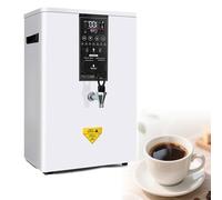 GTHTUHFD Distributore d'Acqua Elettrico, Bollitore da Banco, Acciaio Inox 304, Silenzioso, Controllo della Temperatura A Gradini da 40 A 100 °C, capacità 50 Litri per Casa O,White-60L