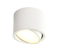 GTHTUHFD Faretto Cilindrico da Incasso A Soffitto - Apparecchio di Illuminazione D'Accento A LED A Montaggio Superficiale, Faretto Direzionale in Alluminio per Soggiorno, in,White-6000k-7W