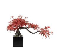 GTHTUHFD Piante Artificiali in Vaso, Albero Bonsai, Bonsai Artificiale, Acero Rosso, Pianta Finta