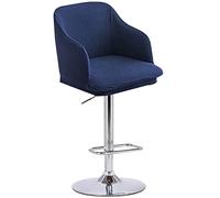 GTHTUHFD Set di 2 Coprisgabelli da Bar Moderni E Curvi con Schienale E Braccioli, Protezione per Sgabello Girevole per Cucina E Sala da Pranzo, Blu Royal, 2 Pezzi,Royal Blue-6PCS